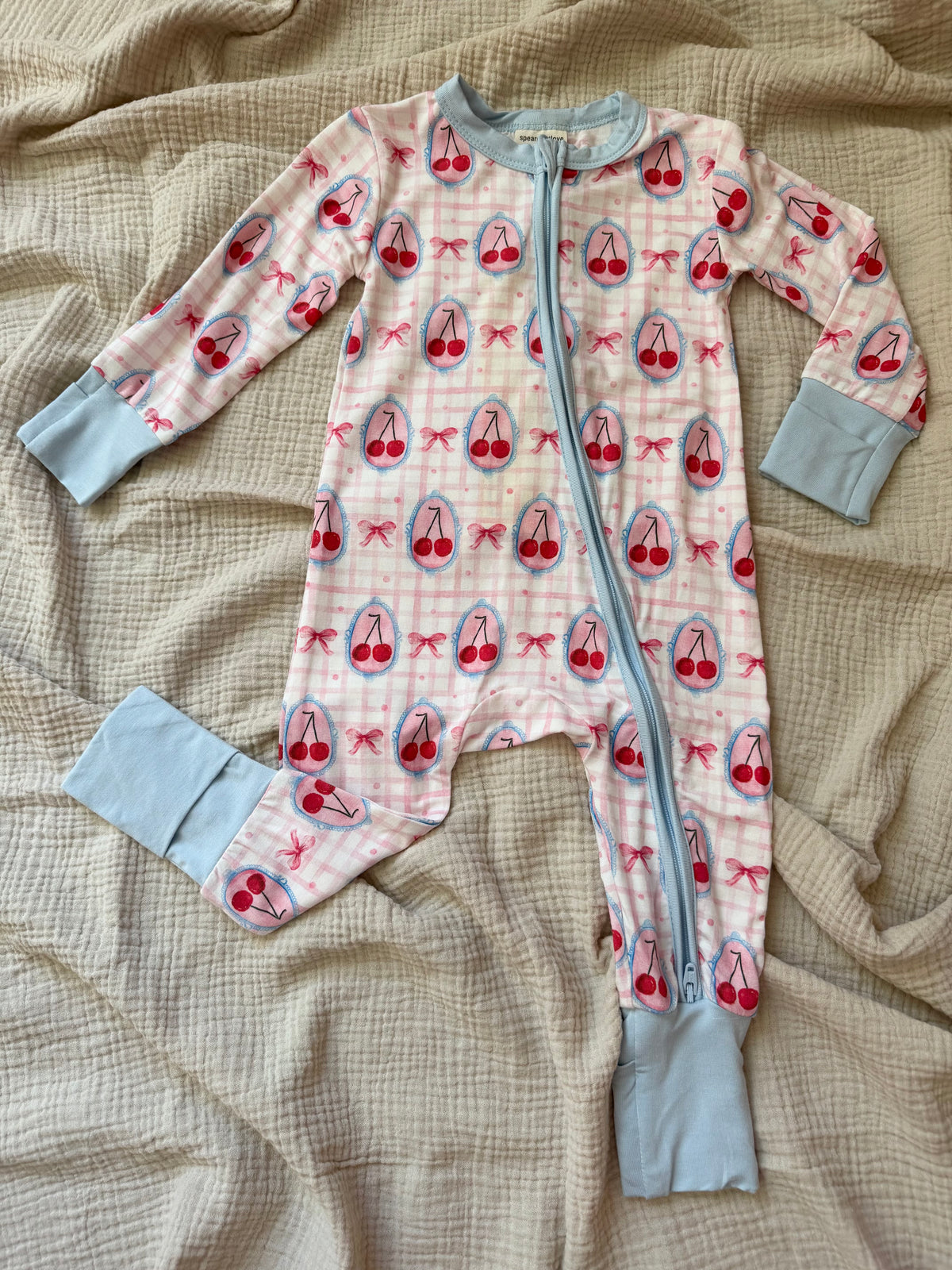Bows and Cherries Bamboo Sleeper