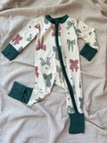 Christmas Bows Bamboo Sleeper