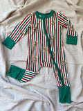 Gingerbread Striped Bamboo Sleeper