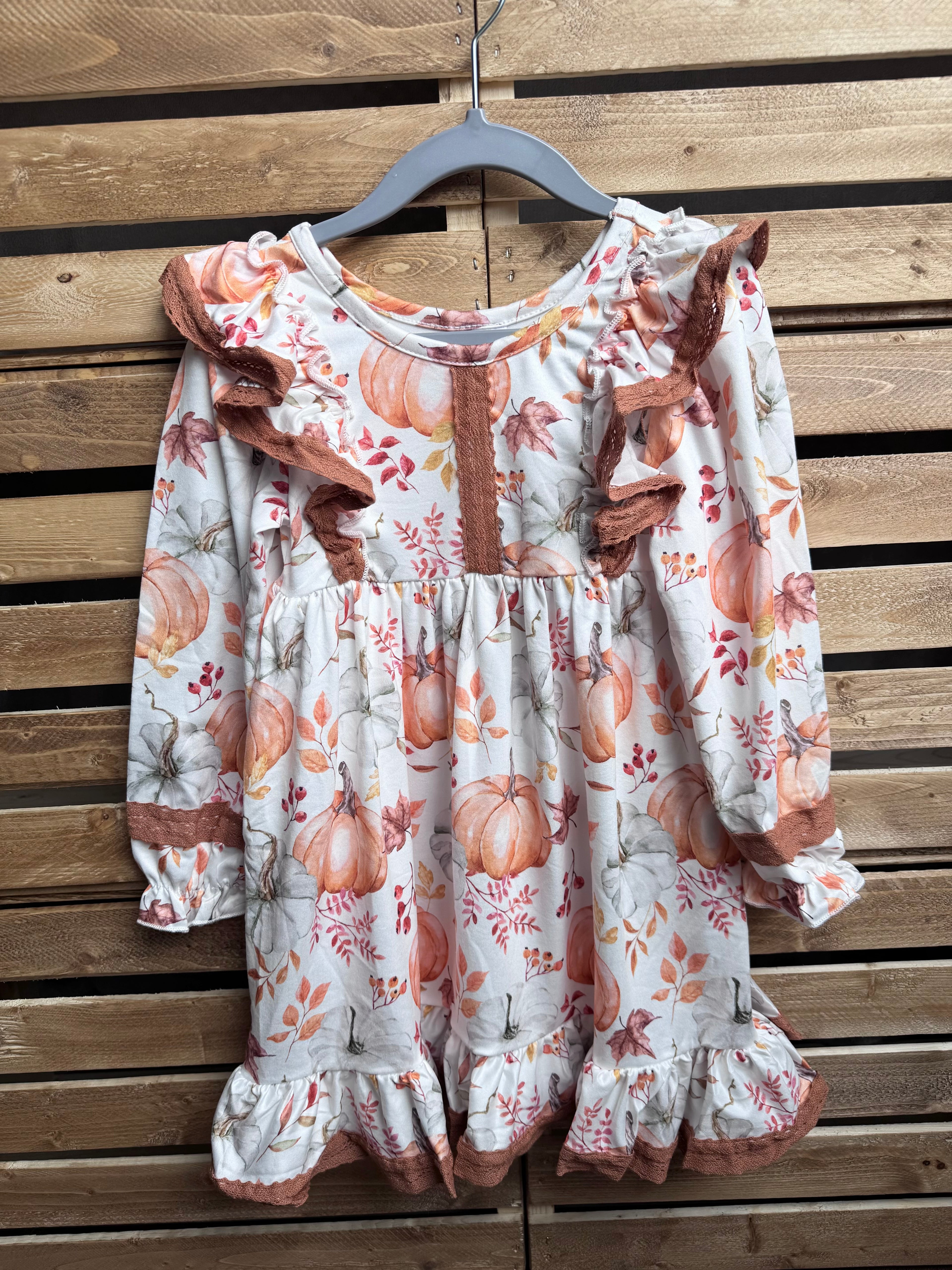 Girls Pumpkin Dress