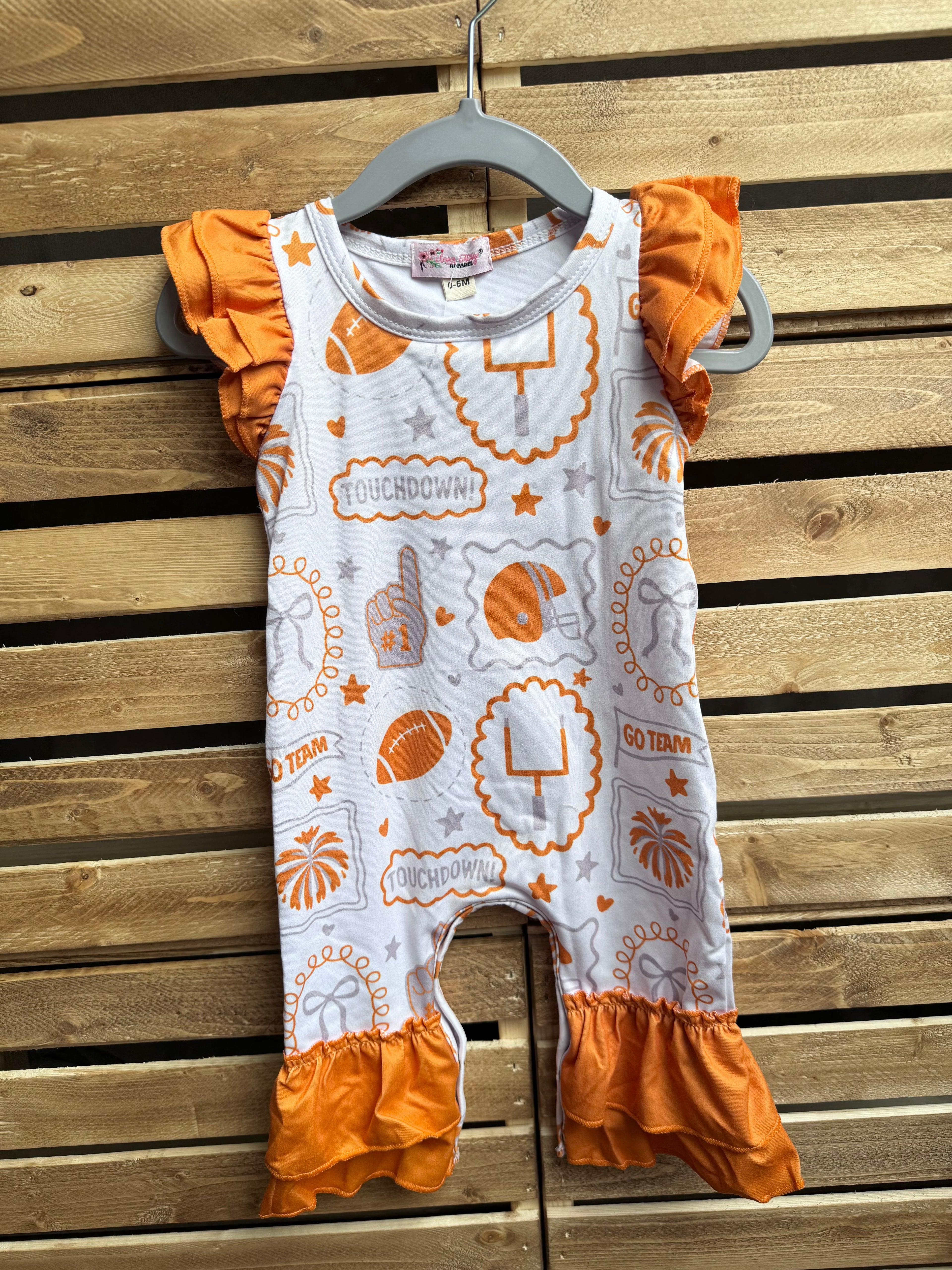 Girls Football Romper