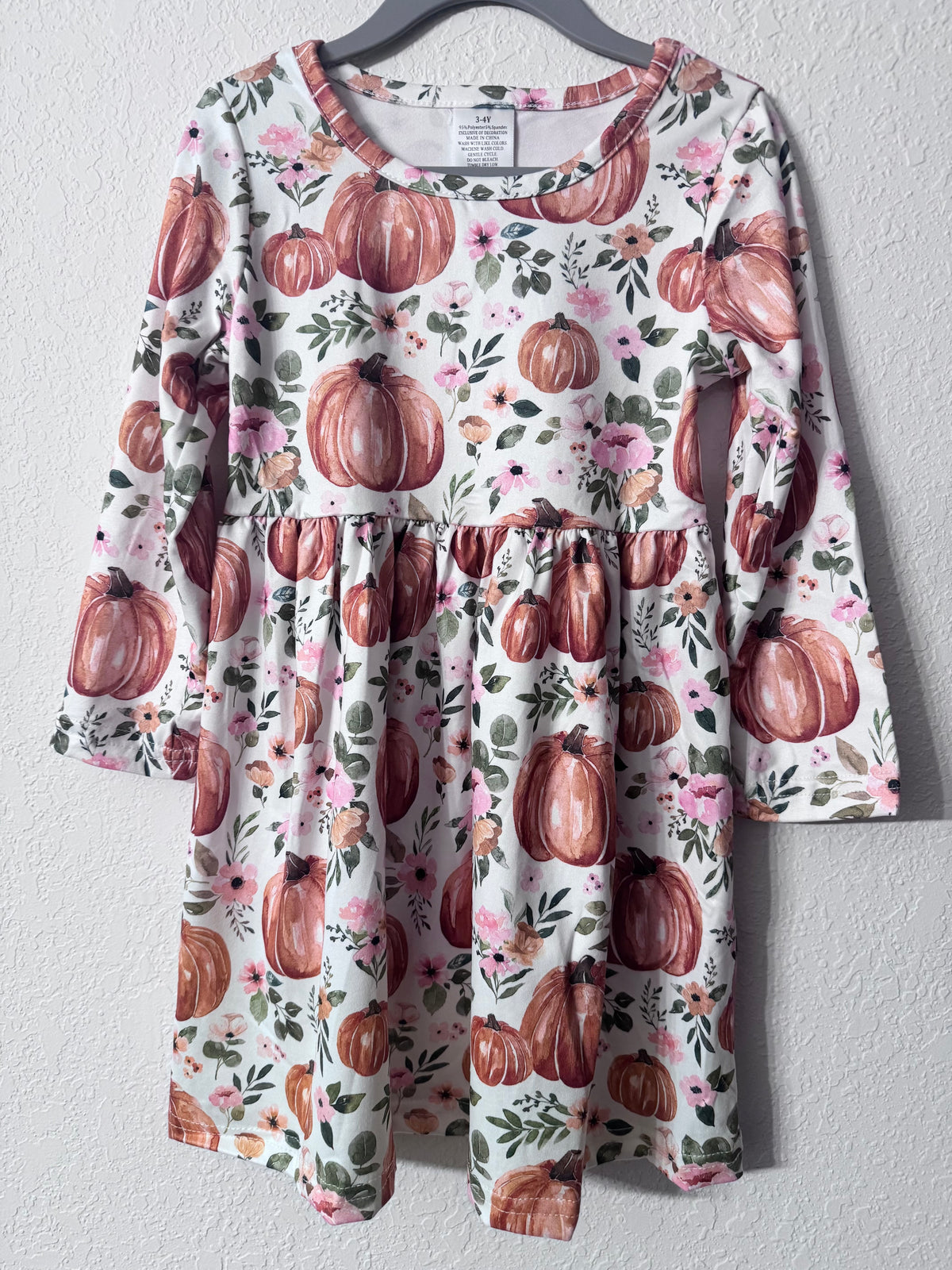 Little Girls Fall Pumpkin Dress