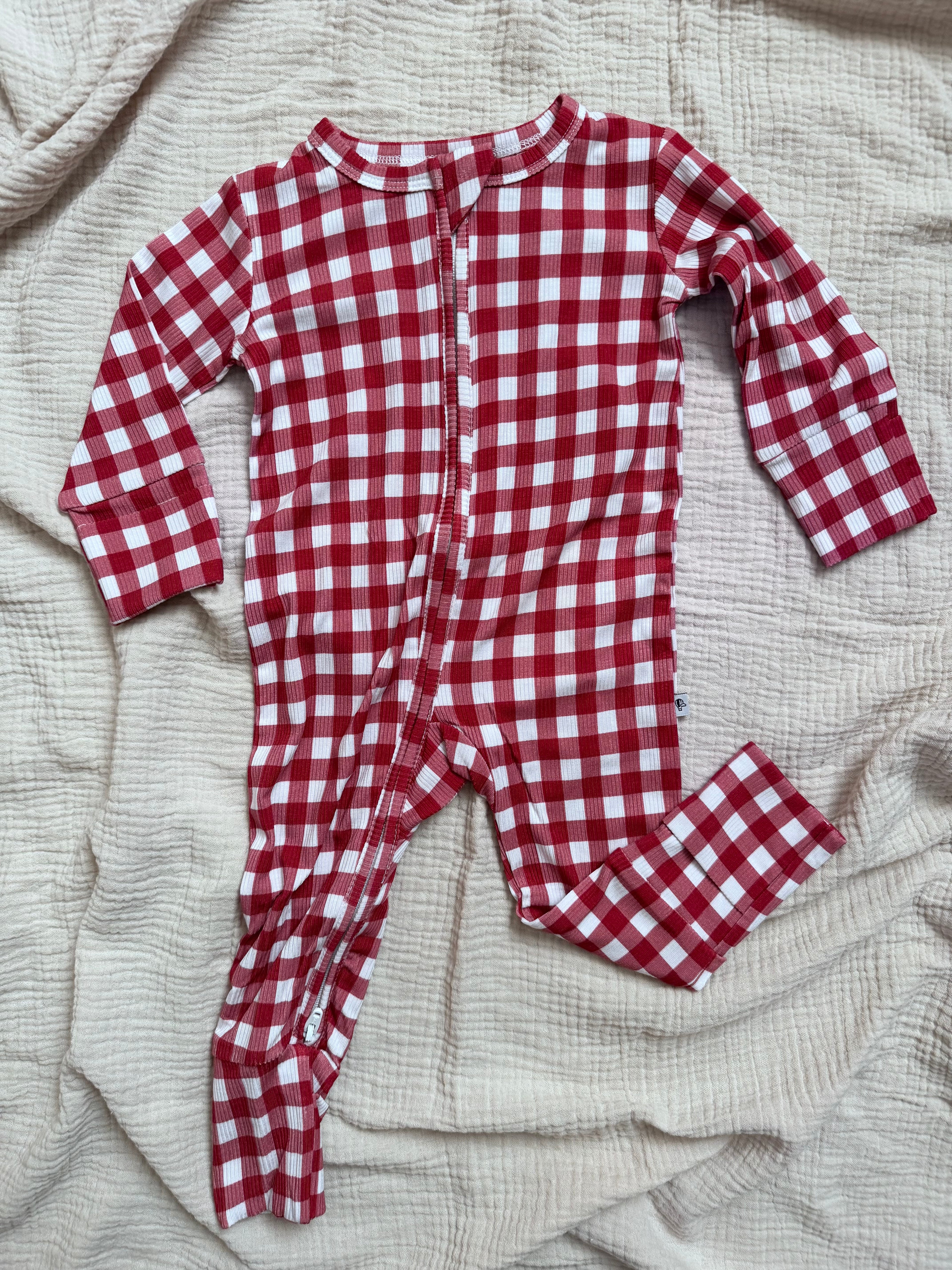 Christmas Checkered Bamboo Sleeper