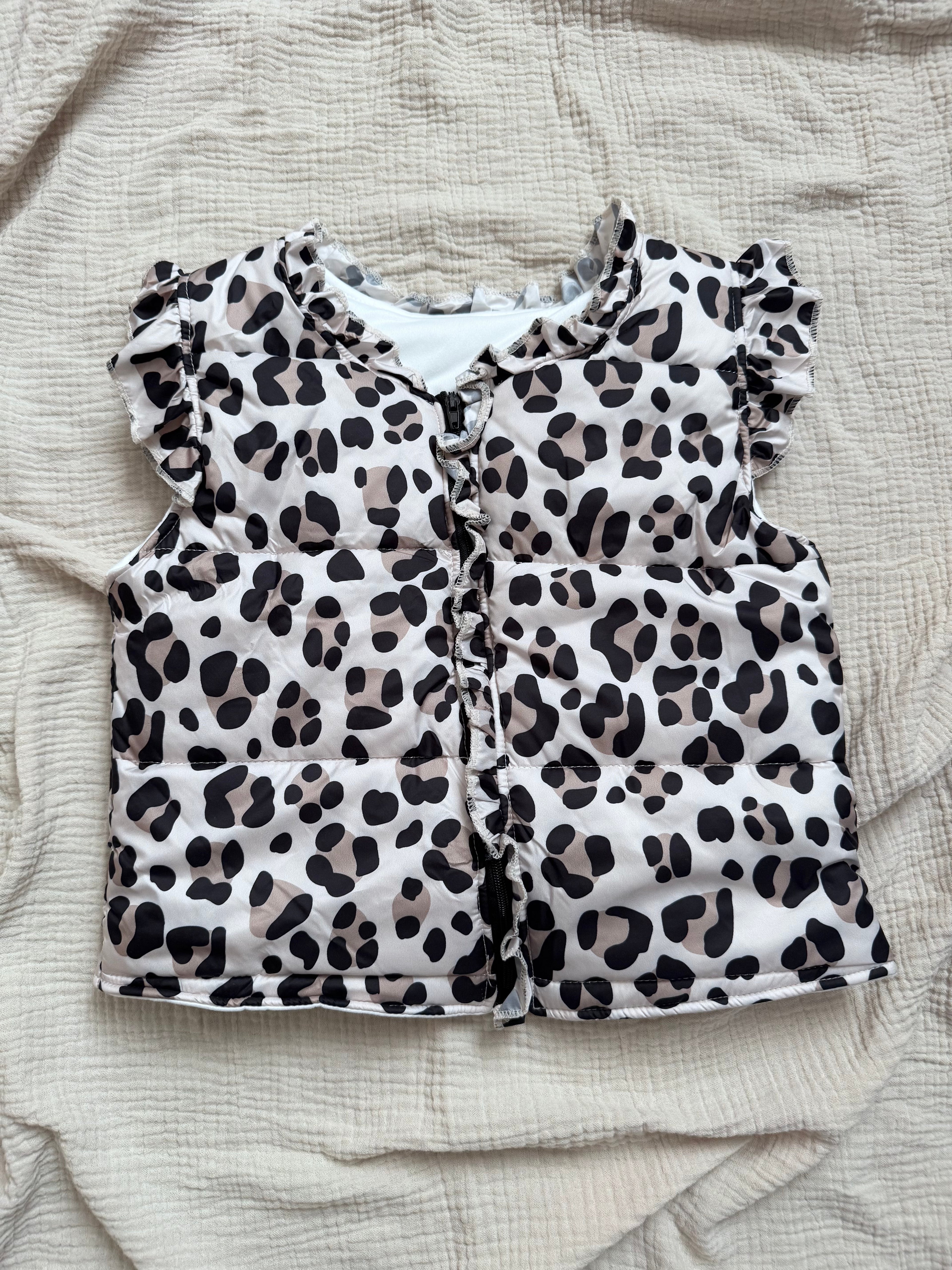 Girls Cheetah Vest